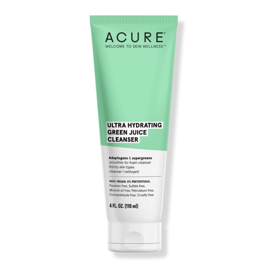 11 Best Face Wash For Dry Skin - ACURE Ultra Hydrating Green Juice Cleanser