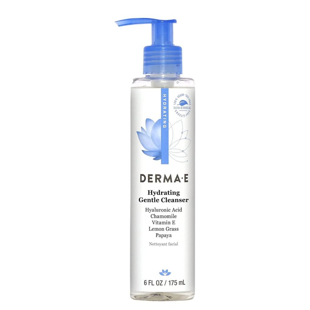 11 Best Face Washes For Dry Skin - DERMA E Hydrating Gentle Cleanser
