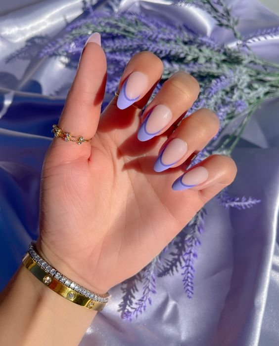 40 Hottest Summer Nails Ideas for 2023 - Almond Lavender