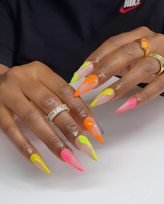 40 Hottest Summer Nails Ideas for 2023 - Neon Drops
