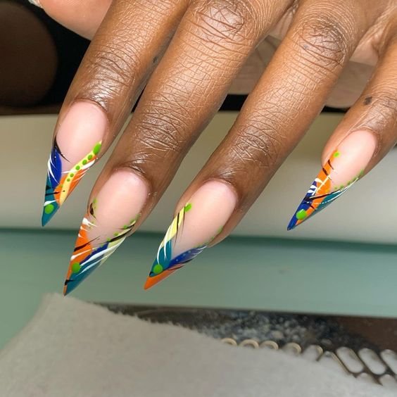 40 Hottest Summer Nails Ideas for 2023 - Tropical Island