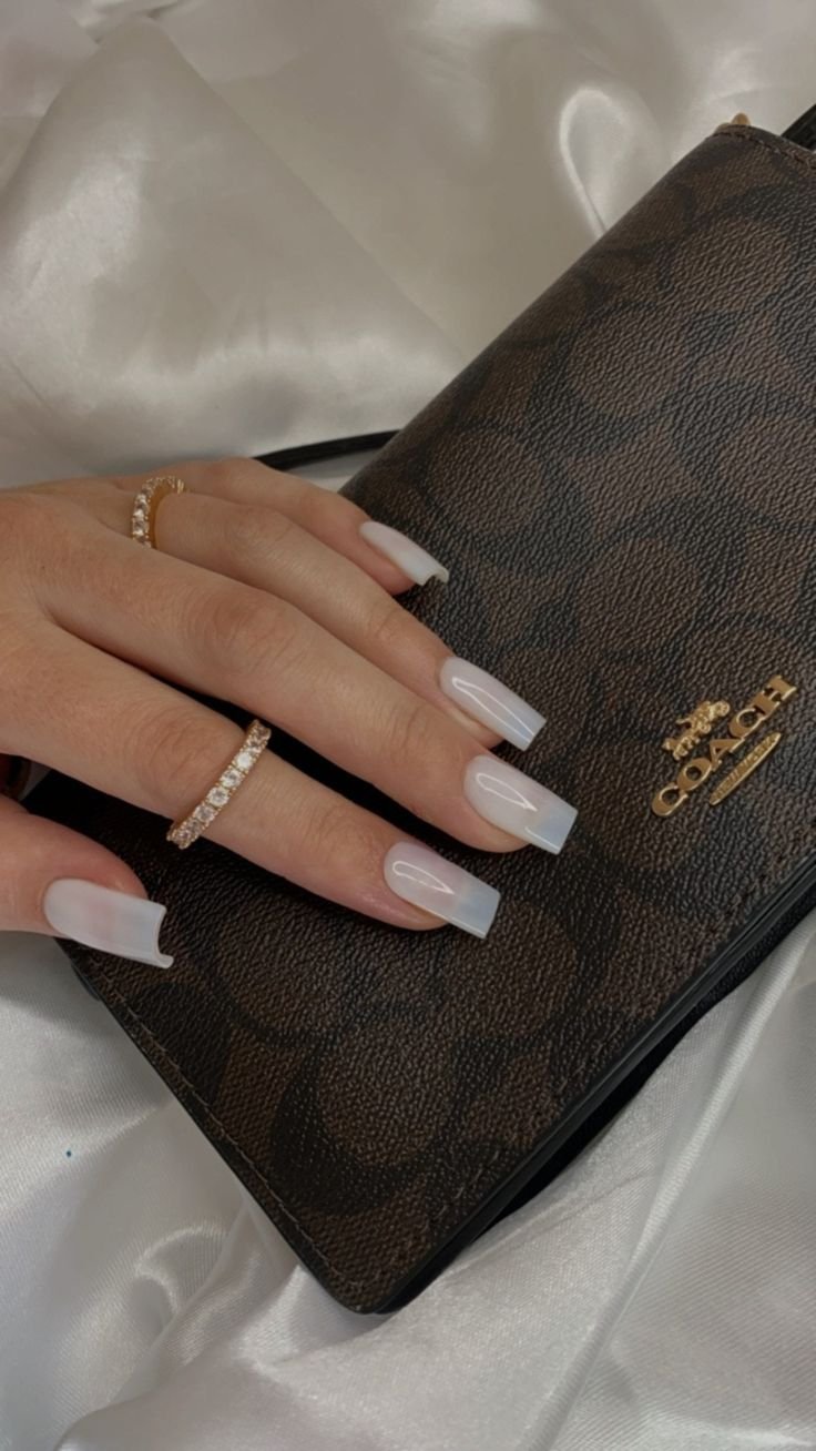 51+ Hottest Summer Nails Ideas for 2023 - Milky White