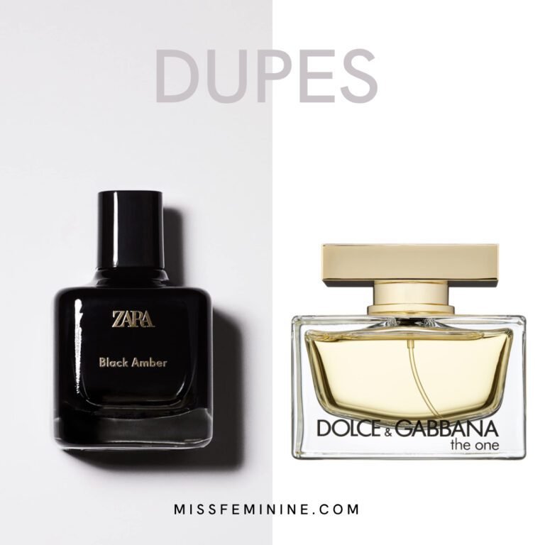 Best Zara Perfume Dupes List Of Luxury Fragrances - Zara Black Amber And Dolce & Gabbana The One