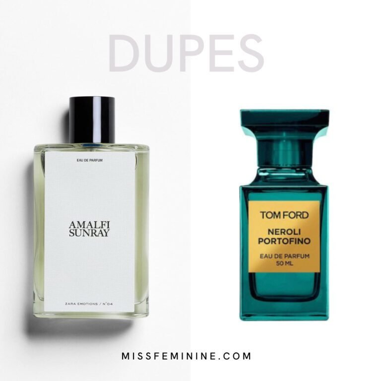 Best Zara Perfume Dupes List Of Luxury Fragrances - Zara Amalfi Sunray And Tom Ford Neroli Portofino