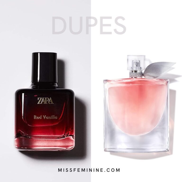 Best Zara Perfume Dupes List Of Luxury Fragrances - Zara Red Vanilla And Lancome La Vie Est Belle