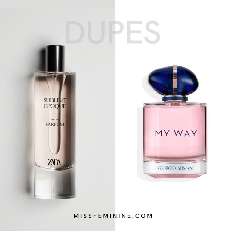 Best Zara Perfume Dupes List Of Luxury Fragrances - Zara Sublime Epoque And Giorgio Armani My Way