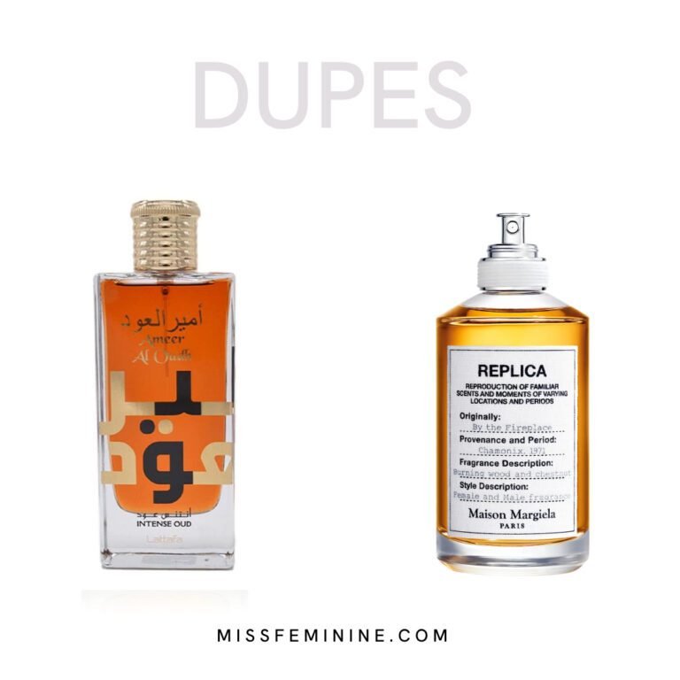 Lattafa Perfume Dupes 101_ Complete Lattafa Dupe List - Lattafa Ameer Al Oudh Intense And Replica By The Fireplace