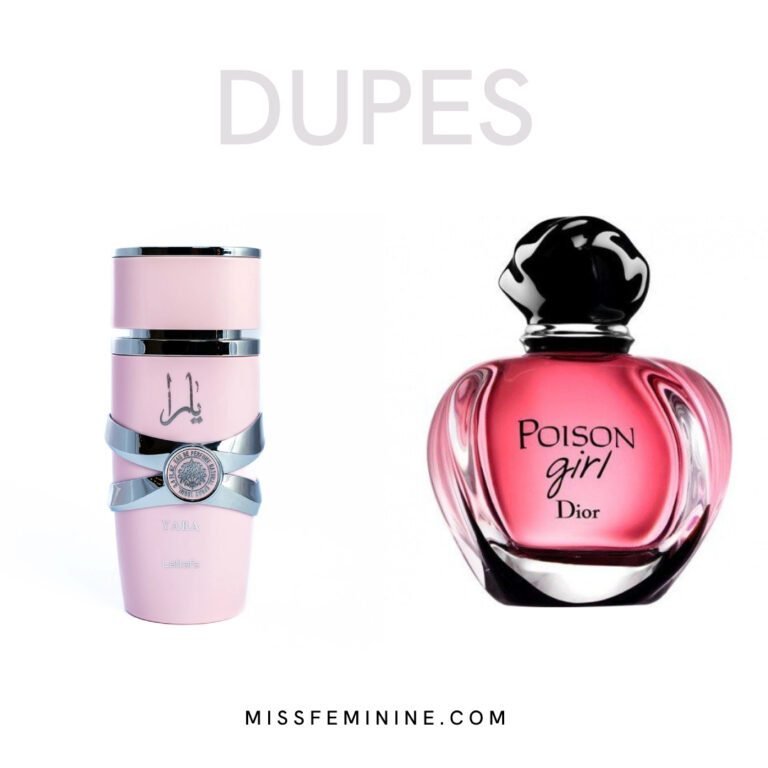 Lattafa Perfume Dupes 101_ Complete Lattafa Dupe List - Lattafa Yara And Dior Poison Girl dupe
